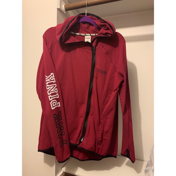 PINK Victoria's Secret Sweaters - Pink zip sweater
